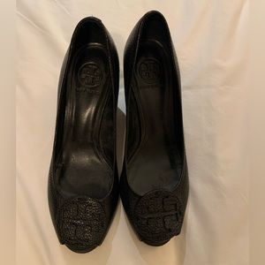 Tory Burch leather wedges